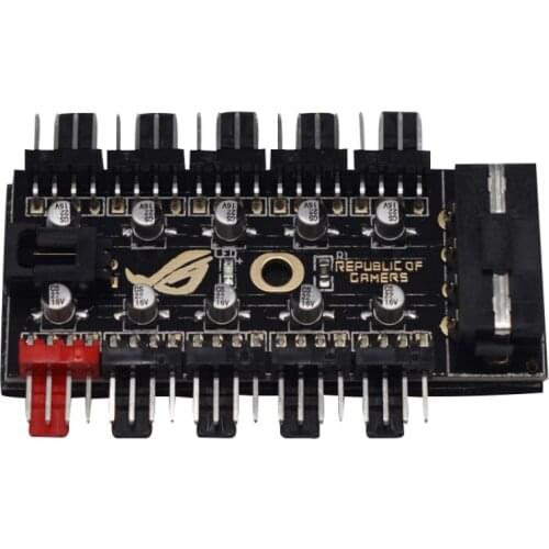 Motherboard 4-pin PWM Hub Magnetic Board FAN HUB Computer Temperature Control Speed Control Board Four-line Fan Controller