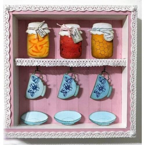 Layered Jam Jar With Tag Metal Cutting Dies For DIY Scrapbooking Embossing Paper Card Making Decorative Crafts Supplies New 2019