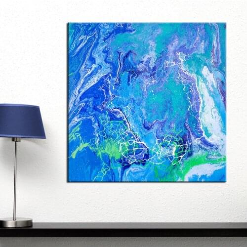 QKART Wall Art Abstract Oil Painting Wall Pictures for living Room No Framed Posters and Prints Home Decor Canvas Pinting