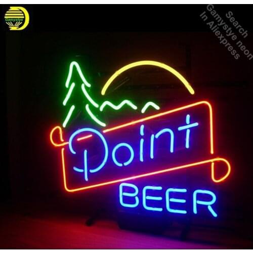 Neon Signs for Point Beer Neon Bulbs sign Sun and Moon Real Glass Tube Decorate Wall neon light maker Signboard dropshipping
