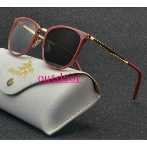 Metal Full Frame Sun Photochromic Prescription Eyeglasses Men Vintage Women Square Nearsighted Glasses 0 -0.5 -0.75 -1.0 NX