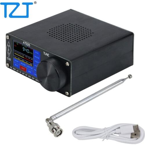 TZT ATS-25 Si4732 Full-Band Radio Receiver DSP Receiver FM LW (MW And SW) And SSB With 2.4" Touch Screen