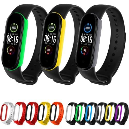 For Xiaomi Mi Band 5 Bracelet Soft Silicone Sport Watch Correa For MiBand 5 Mi Band5 Xiaomi Mi Smart Band 5 Strap