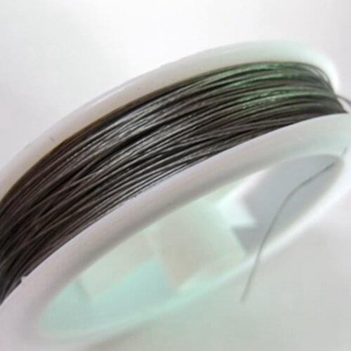 100M Silver Beading Cord Wire Thread String Tiger Tail 0.38mm