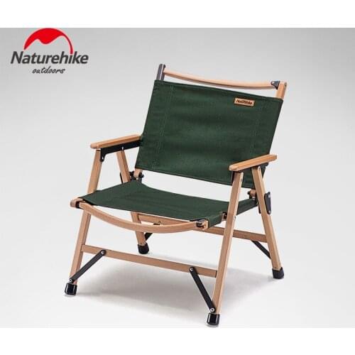 Naturehike Solid Wood Folding Chair Portable Camping Lounge Chair Kermit Chair Outdoor Detachable Light Folding Chair
