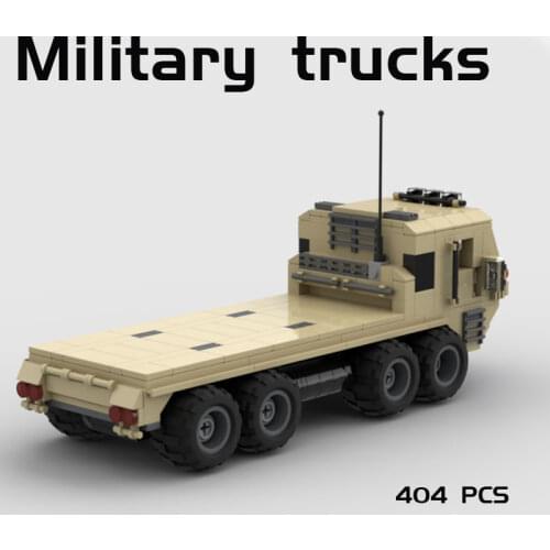 MOC Building Block Maker Military Series Trucks Assembly Model Childrens Toy DIY Build Bricks Birthday Gifts
