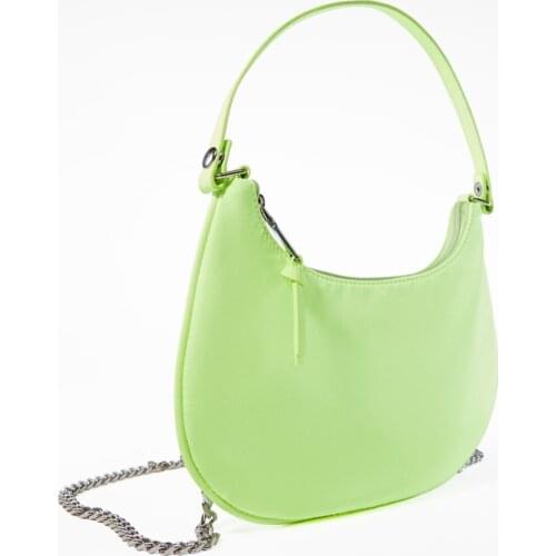 Pistachio Green Chain Bag - shoulder bag - handbag - şık ve zarif