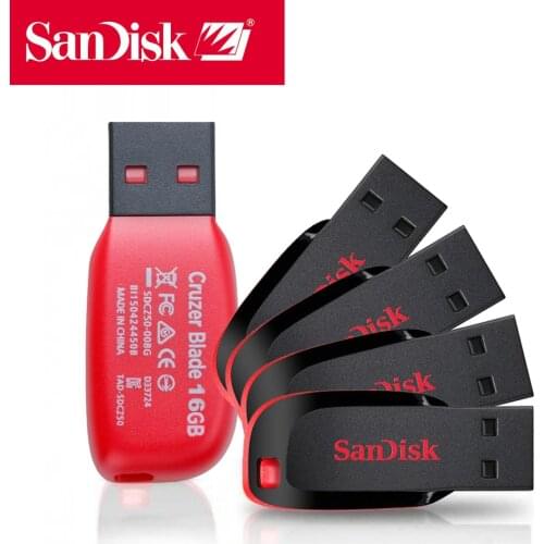 New Sandisk USB Flash 8gb 16gb 32gb 64gb 128gb CZ50 Cruzer Blade mini Cle USB 2.0 Stick Jump Drives Disk On Key Pendrive 32 gb