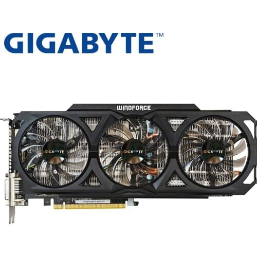 GIGABYTE Graphics Card Original GTX 760 2GB 256Bit GDDR5 Video Cards for nVIDIA VGA Cards Geforce GTX760 Hdmi Dvi game Used