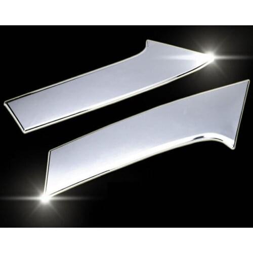 For 2014-2020 Nissan X-Trail T32/Rogue Rear Tail Window Spoiler Side Protector Cover Trims Stainless Steel Car Accessories