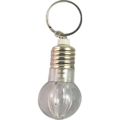 1 Pcs Night Lights LED Flashlight Light Bulb Key Ring Keychain Lamp Torch Rainbow Color Gift