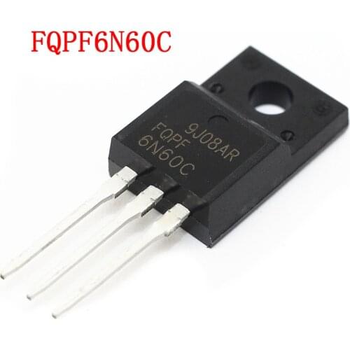 10pcs/lot FQPF6N60C 6N60C 6N60 MOSFET 600V 6A N-Channel transistor TO-220F new original