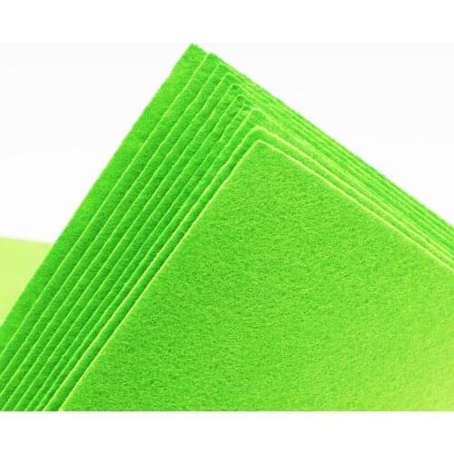 Polyester Felt Fabric For Scrapbooking Cloth Felt Craft 1MM Thickness Green Felts Sheet Tissu Tessuto Feutrine Fieltro 30cm*30cm