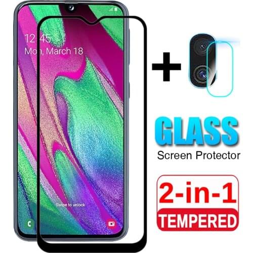 2-in-1 Camera Tempered Glass for Samsung Galaxy A40 A70 A50 Screen Protector for Samsun A 50 A 40 40A Protective Film