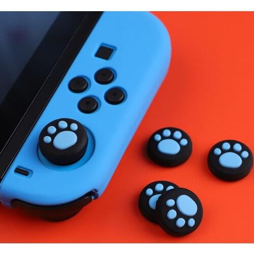 4 pieces Handle rocker cap NS cat claw button cap NSL Silicone case lite joycon button For Nintendo switch accessories