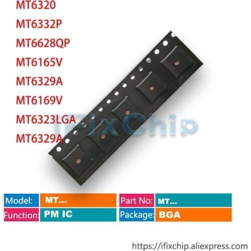 10pcs/lot MT6320GA MT6332P MT6628QP MT6165V MT6329A MT6169V MT6323LGA MT6329A Power PM IC PMIC Chip