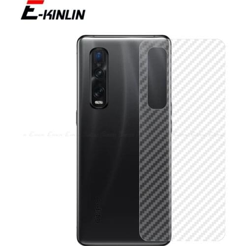 5pcs Clear Soft Carbon Fiber Back Film For Oppo Find X3 X2 Neo X F19 F17 F15 Pro Plus Lite Rear Screen Protector Not Glass