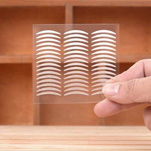 768pcs/16Sheets Invisible Strong Adhesive Eyelid Paste Eyelid Tape Sticker Big Eyes Eyelid Stripe Decoration