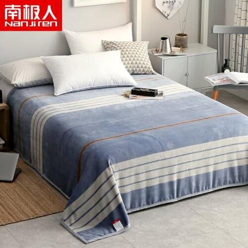 Velvet Bed Sheet One-Piece Velvet Blanket Single Flannel Bed Sheet