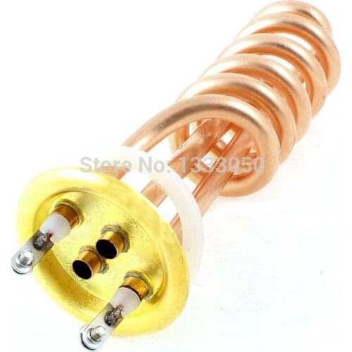 Free Shipping Tubular Bundle Water Heater Spiral Electric Tube Heating Element AC 220V 3KW