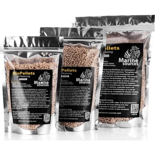 Marine-sources NP Biopellets New Fomula 300ml 500ml 1000ml Coral aquarium Remove Nitrate and Phosphate reducing biopellet