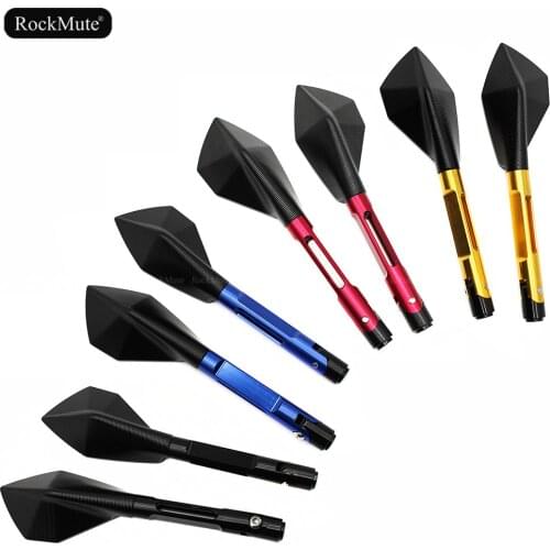 Rear View Side Rearview Mirrors 4 Color For Universal Motorcycle Sport Street Bike Motorbike Scooter With 8mm/10mm Mounting Hole