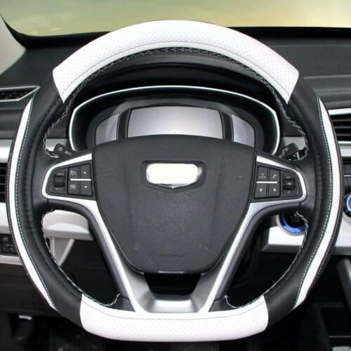 D Shape ring Auto Steering Wheel Cover Flat bottom Car Steering wheel Hub Protector Cases For Audi R8 TT Volkswagen GOLF 7 POLO