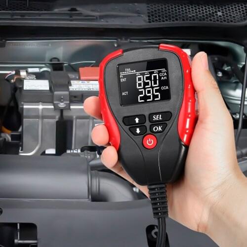 Digital 12V Car Battery Tester Automotive AH CCA Voltage Battery Load Analyzer Automobile Motorcycle Battery Diagnostic Tool