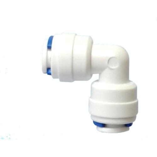 1 PCS 1/4" OD Hose Quick Connection 1/4" Pipe Elbow Union Connector RO Water Reverse Osmosis Aquarium System Connector Fitting