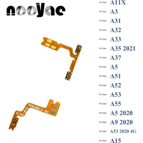 For Oppo A11X A3 A31 A32 A33 A35 2021 A53 A55 A5 A9 A53 2020 4G A15 Power On Off + Volume Up Down Buttons Flex Cable Ribbon