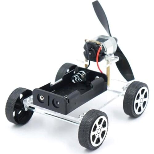 Science Toys Childrens Educational Toys 1 Set Wind Power Car DIY Kit Technology Science Educational Children Toys