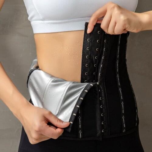 Waist Trainer Silver Ion Coating Women Body Shaper Waist Croset Cincher Tummy Control Sport Girdle Weight Loss Slimming Trimmer