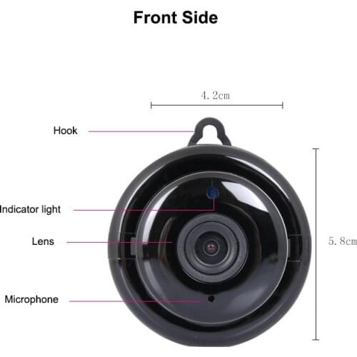 Small 2Mp Wifi Camera Mobile control SD card recording camera