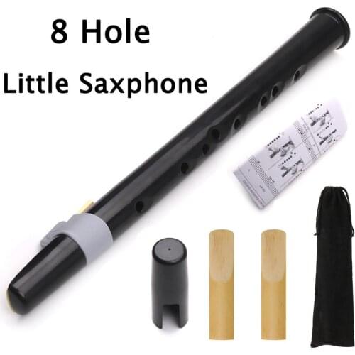 8-Hole Little Sax Simple Mini Saxophone ABS Pocket Sax With Reed Professional Woodwind Instruments for Amateurs Beginners