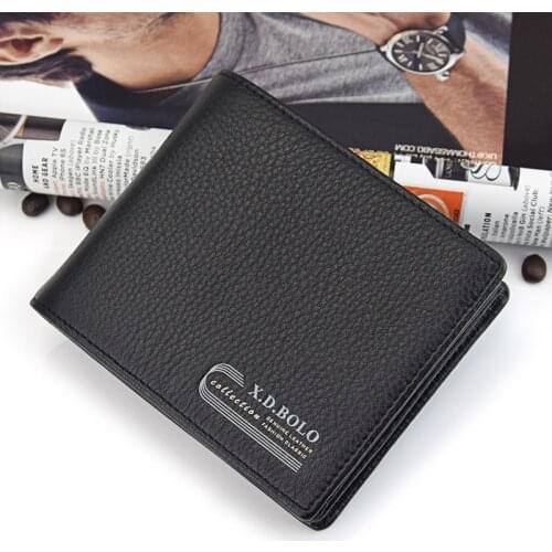 Genuine Leather Mens Wallet Thickened Leather Mens Short Wallet Wallet