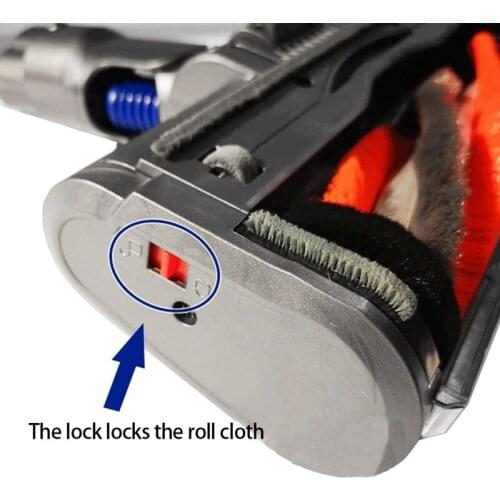 TOP!-Floor Brush Head Fluffy Electric for Dyson V6 V7 V8 V10 V11 Vacuum Cleaner Parts Roller Brush Replacement Accessories