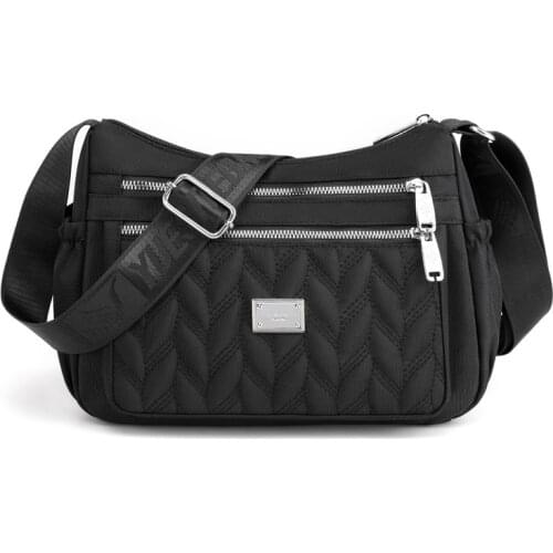 7 Colors 2021 trend nylon crossbody bag Multi Storey women bags brand Fashion solid shoulder bags high quality small bag