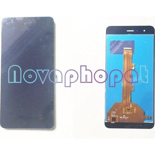 Novaphopat Black Full Screen Assembly For Fly FS511 FS 511 Cirrus 7 LCD Display Screen With Touch Screen Digitizer Sensor