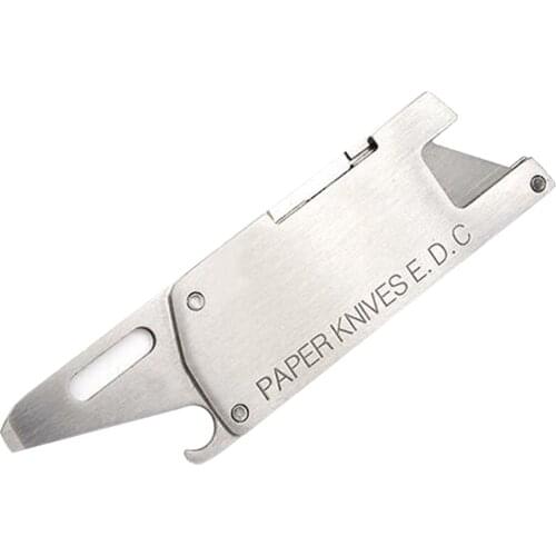 Stainless Utility Can Bottle Opener Screwdriver Tip Paper Knife Box Cutter