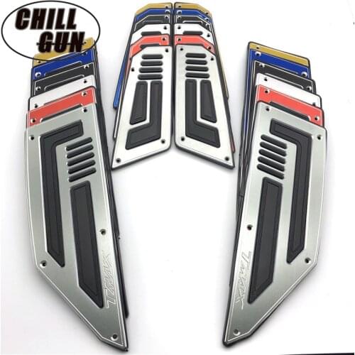 Motorcycle Footpegs Plate Pads Footboard Cover Step Foot Footrest For YAMAHA TMAX530 T-MAX 530 2012-2019 TMAX560 2017-2020