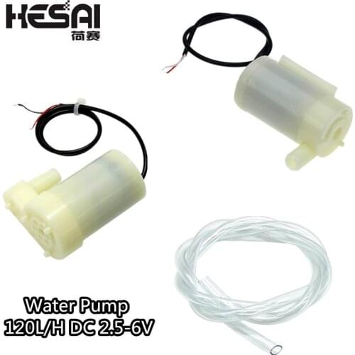 Mini Micro Submersible Water Pump DC 2.5-6V Low Noise Brushless Motor Pump120L/H