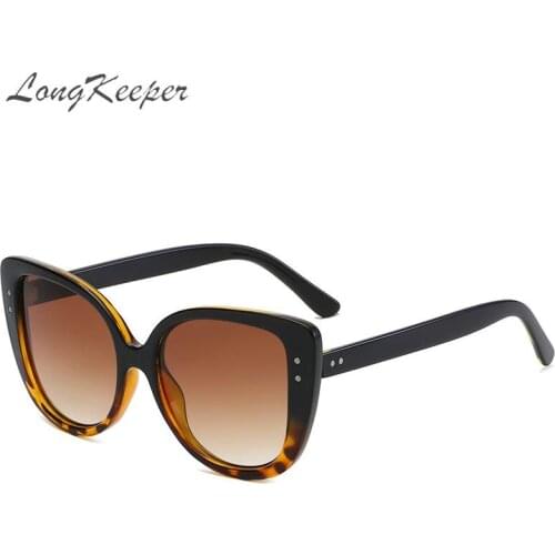Cat Eye Sunglasses Women Vintage Brand Design Leopard Gradient Sun Glasses Female Retro Cateye Eyeglasses Oculos De Sol Feminino