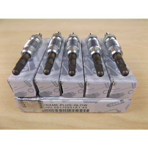 For Ssangyong Musso Sports Ute 5 CYL 2.9 L Turbo Diesel Gowi Plug Set(5 EA) Glow Plugs: KORANDO w/OM600E/G #66115931A1 93~05