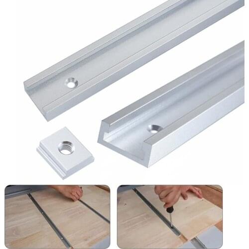 T-slot Aluminium Alloy Mitre Rail Slider Woodworking T-rail Mitre Tool Miter Slider for Router Table Woodworking