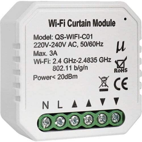 Tuya WiFi Intelligent Curtain Module Smart Home DIY Tool Curtain Switch Module for Alexa Google Home Voice Control Switch Module