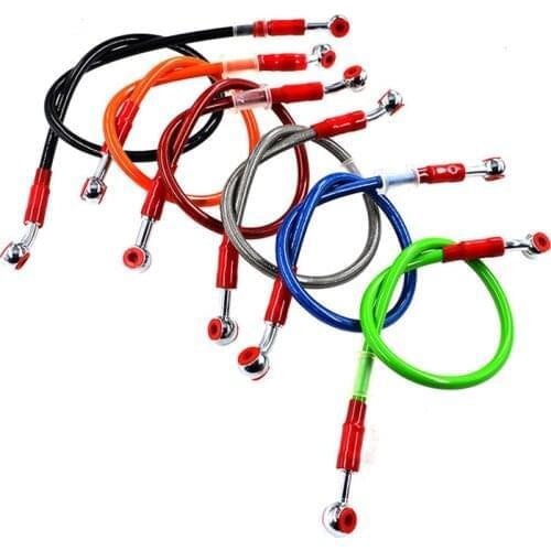 Universal Motorcycle 6 ColorS Dirt Bike Braided Steel Reinforce For Brake line Cable Clutch Oil Hoses Tube Pipe 50cm 60cm 65cm