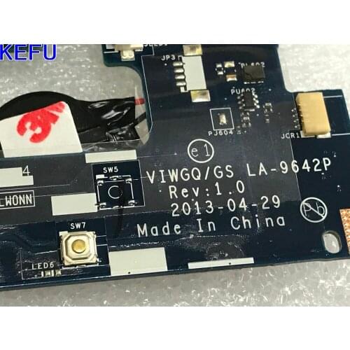 KEFU AVAILABLE 100% NEW VIWGQ /GS LA-9642P Laptop Motherboard for Lenovo G510 Notebook PC COMPARE BEFORE ORDER