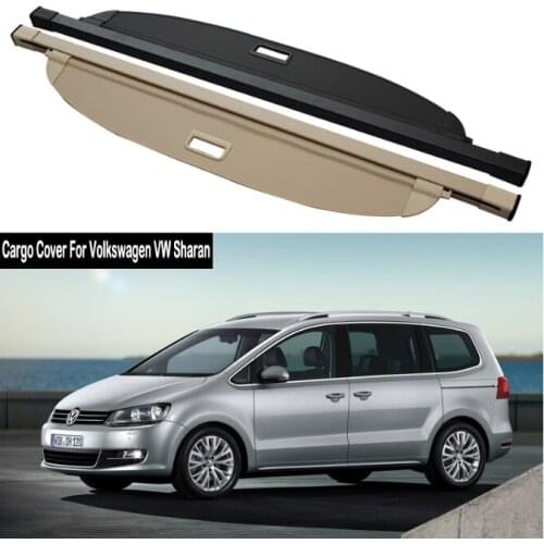 Rear Cargo Cover For Volkswagen VW Sharan 2012-2018 privacy Trunk Screen Security Shield shade Accessories