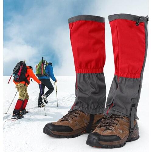 1 Pair Unisex Outdoor Waterproof Leg Covers Legging Gaiter Climbing Camping Hiking Ski Boot Travel Shoe Gaiters Leg Protection