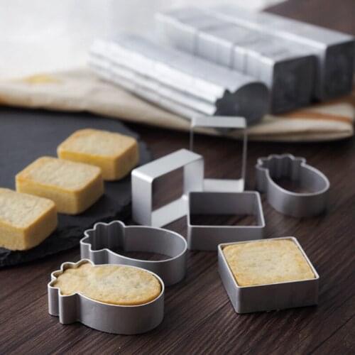 1pc Aluminum Alloy Cookie Biscuit DIY Mold Cookie Cutter Pineapple Cake Mold Pastry Decorating Kitchen Baking Tools